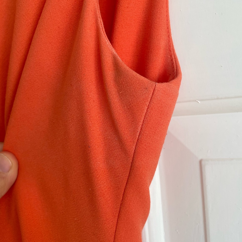 Calvin Klein Vibrant Orange Midi Dress - Picture 4 of 6